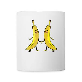bananes douces fruits fruits nourriture enfants - Mug blanc - blanc - Devant
