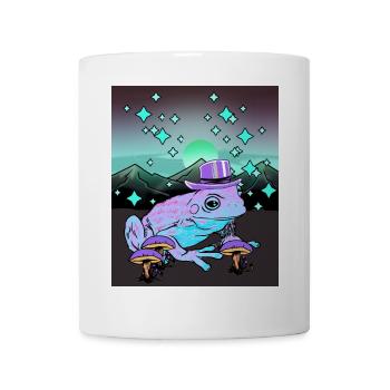 Nature Moon Wilderness Stars Magic Frog Amphibian - Mug - white - Front