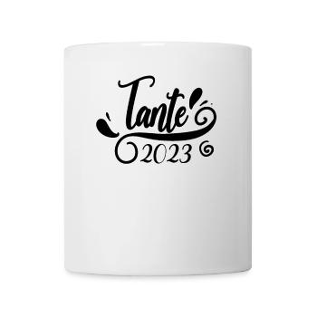 Tante 2023 - Tante werden - Tante Geschenk - Tasse - Weiß - Vorne