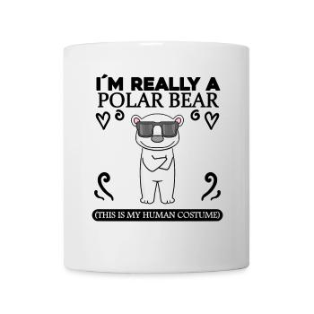 Eisbär Polarbär Bär Spruch Sprüche - Tasse - Weiß - Vorne