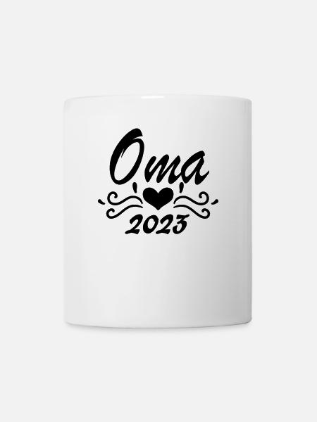 Oma 2023 - Werdende Oma 2023 - Tasse - Weiß