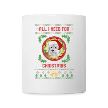 All I Need For Christmas is My Dog Ugly Christmas - Mug - white - Front