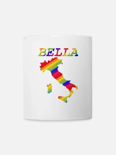 Bella Italia Pride Rainbow - Tasse - Weiß