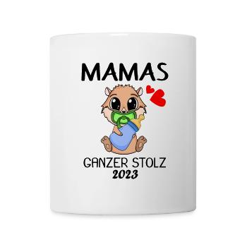 Baby 2023 - Geburt Schwanger 2023 - Baby Junge - Tasse - Weiß - Vorne