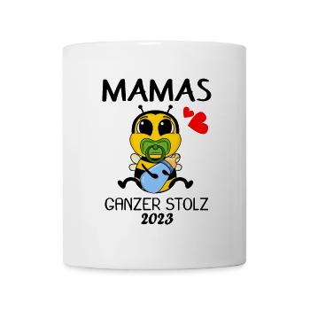 Baby 2023 - Geburt Schwanger 2023 - Baby Junge - Tasse - Weiß - Vorne