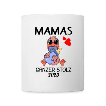 Baby 2023 - Geburt Schwanger 2023 - Baby Junge - Tasse - Weiß - Vorne