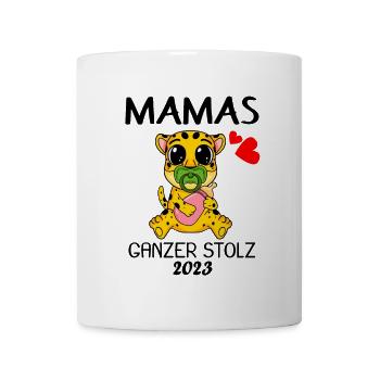 Baby 2023 - Geburt Schwanger 2023 - Baby Tochter - Tasse - Weiß - Vorne