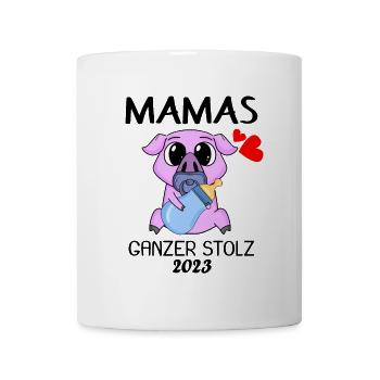 Baby 2023 - Geburt Schwanger 2023 - Baby Junge - Tasse - Weiß - Vorne