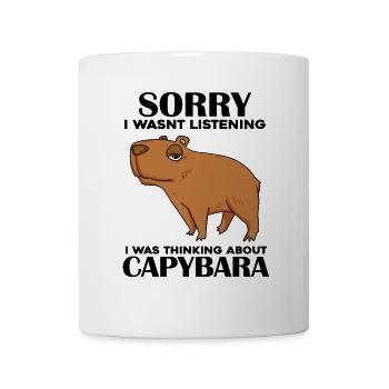 Capybara Wasserschwein - Mug blanc - blanc - Devant