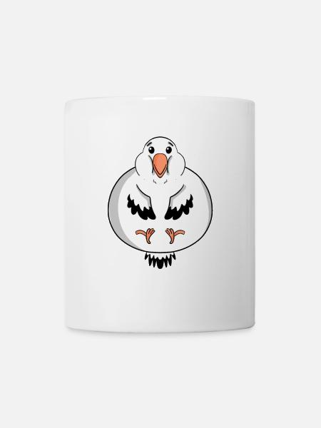 Fett Möwe Körperfett - Tasse - Weiß