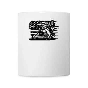Snowmobile Snowmobiling sled motor sled - Mug - white - Front