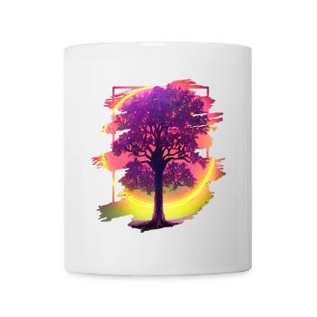 Lebensbaum - Tasse - Weiß - Vorne