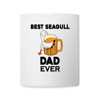 Papa Papa Mer du Nord Meilleur papa Mouette - Mug blanc - blanc - Devant