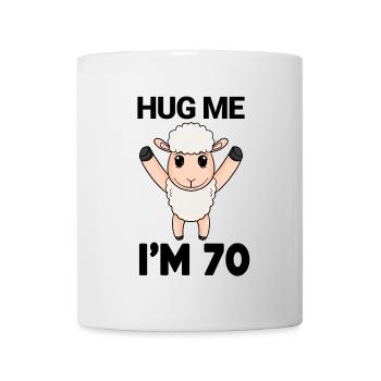 70 ans - 70 ans - câlin - Mug blanc - blanc - Devant