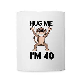 40 Geburtstag - 40 Jahre - Umarmung - Tasse - Weiß - Vorne