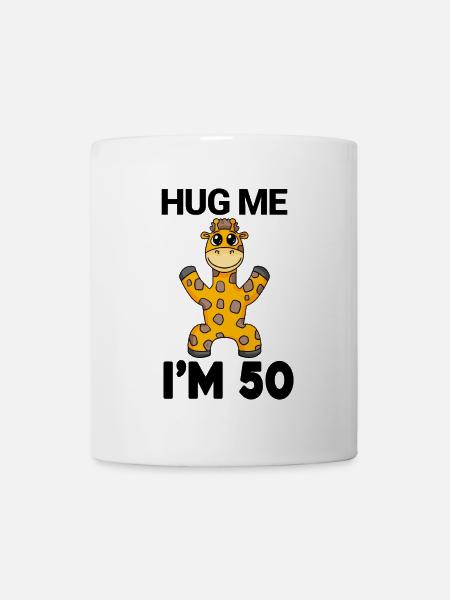 50 ans - 50 ans - câlin - Mug blanc - blanc