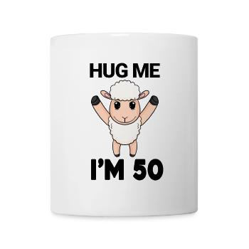 50 birthday - 50 years - hug - Mug - white - Front