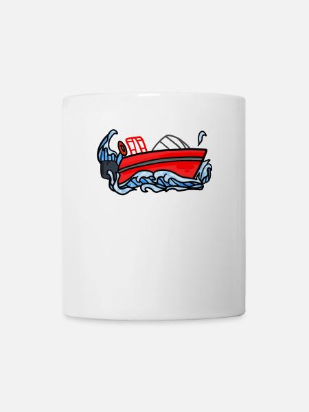 Feuerwehr Boot - Tasse - Weiß