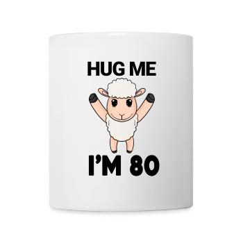80 ans - 80 ans - câlin - Mug blanc - blanc - Devant