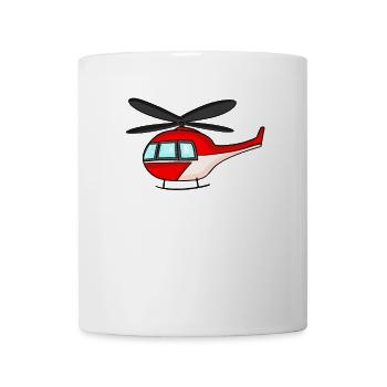 Avion de lutte contre l’incendie Hélicoptère des pompiers - Mug blanc - blanc - Devant