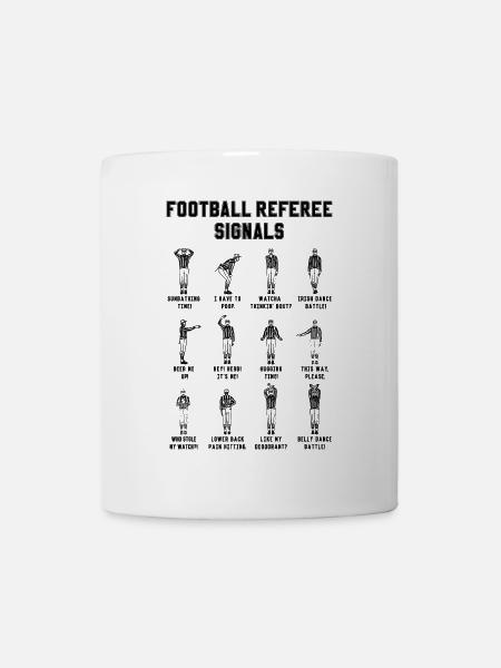 American Football Schiedsrichter Symbole Lustig - Tasse - Weiß