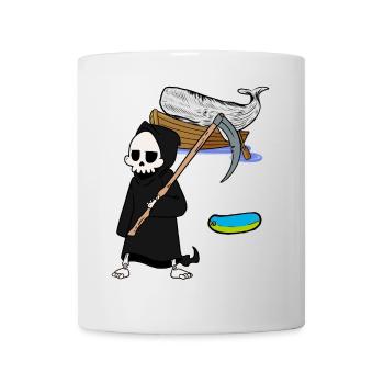 Marine mammals Whale Fish Grim Reaper Environmental protection - Mug - white - Front
