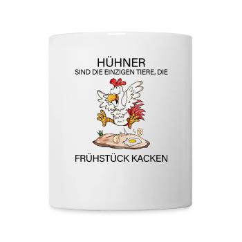 Landwirt Landwirte Huhn Hühner Spruch - Tasse - Weiß - Vorne