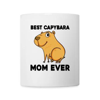 Capybara Mama Wasserschwein - Tasse - Weiß - Vorne