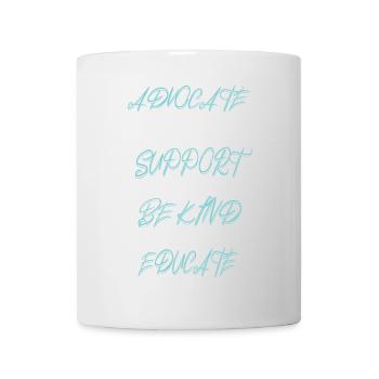 Advocate Love Support Accept Be Kind - Mug - white - Front