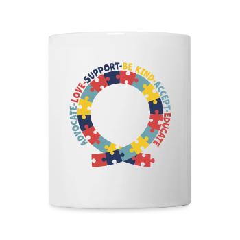 Plaidoyer Amour Soutien Accepter Soyez gentil - Mug blanc - blanc - Devant