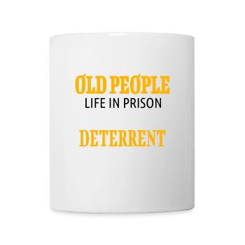 Don’t Mess With Old People - cadeau pour les grands-parents - Mug blanc - blanc - Devant