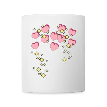 Hearts Stars Love Romantic Valentine Couple - Mug - white - Front
