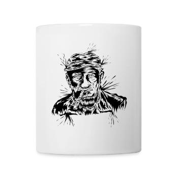 Grand-père avec cigare - Mug blanc - blanc - Devant