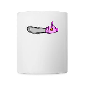 Tronçonneuse pour femme - Tronçonneuse pour femme - Mug blanc - blanc - Devant