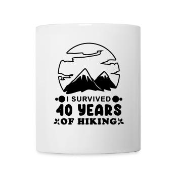 Hiking 40th birthday hiker mountain mountains - Mug - white - Front