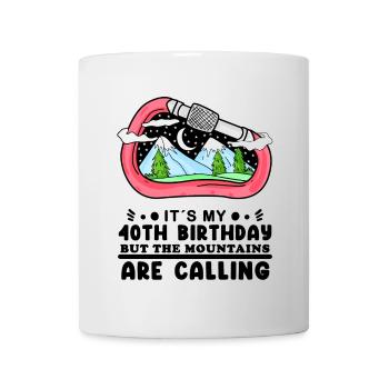 Wandern 40. Geburtstag Wanderer 40 Jahre alt - Tasse - Weiß - Vorne