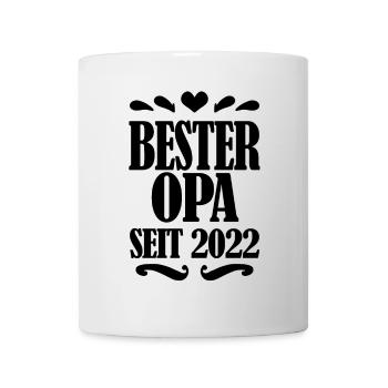 Bester Opa seit 2022 - Tasse - Weiß - Vorne