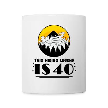 Wandern 40. Geburtstag Wanderer 40 Jahre alt - Tasse - Weiß - Vorne