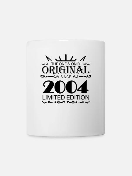 2004 - Né 2004 - Année de naissance 2004 - Mug blanc - blanc