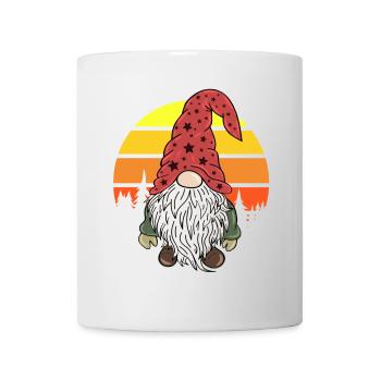 Weihnachtszwerg Gnome Vintage - Tasse - Weiß - Vorne