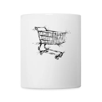Shopping Cart Shopping - Mug - white - Front