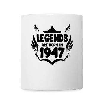 1947 - Jahrgang 1947 - Tasse - Weiß - Vorne