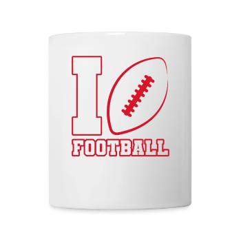 I love Football American Football USA - Tasse - Weiß - Vorne