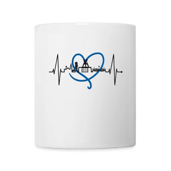 Bochum heartbeat Bochum skyline home Ruhrpott - Mug - white - Front