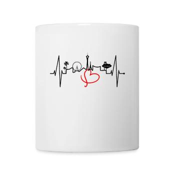 Las Vegas Skyline Heartbeat Nevada USA Heart Love - Mug - white - Front