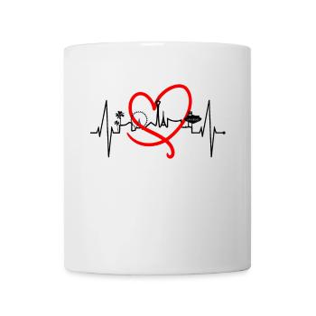Las Vegas Skyline Heartbeat Nevada USA Heart Love - Mug - white - Front