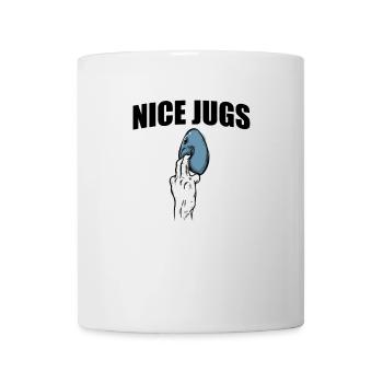 Nice Jugs Hobby Klettern Bouldern Sport - Tasse - Weiß - Vorne