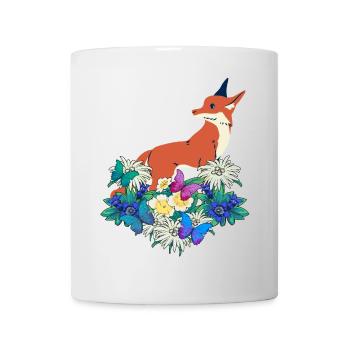 Early Spring Wild Animals Forest Animals Foxes - Mug - white - Front