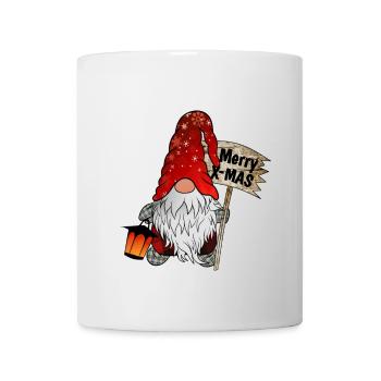 Weihnachts Zwerg Christmas Gnome - Tasse - Weiß - Vorne