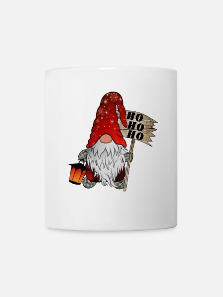 Weihnachts Wicht Christmas Gnome Ho Ho Ho - Tasse - Weiß